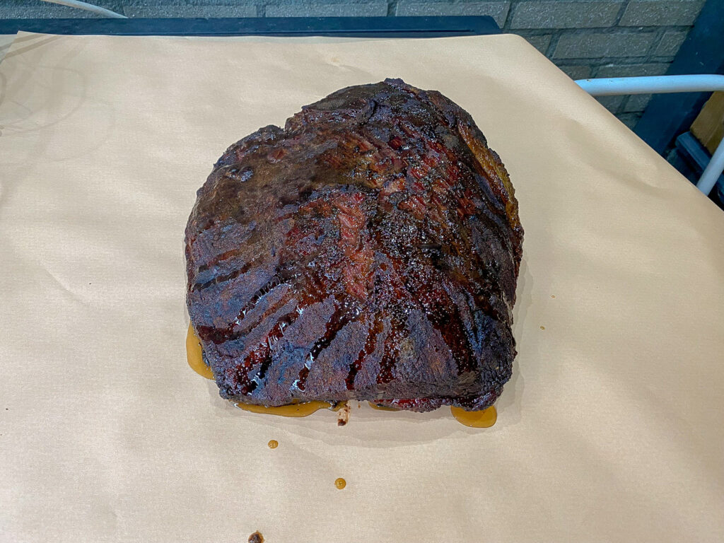 Brisket Op De Bbq Inpakken